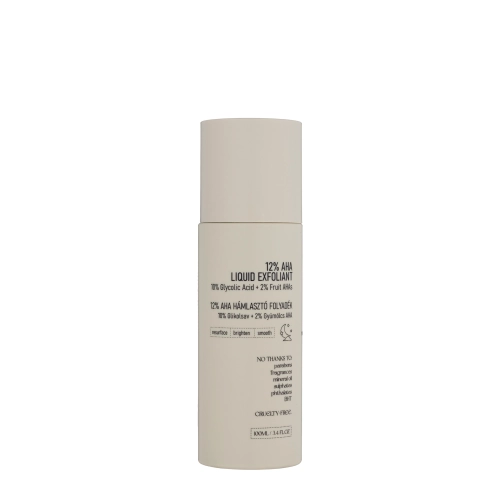 NERDS - 12% AHA Liquid Exfoliant - 10% Glycolic Acid + 2% Fruit AHAs - Peeling-Tonic mit AHA 12% (10% Glycolsäure + 2% Fruchtsäuren) - 100ml