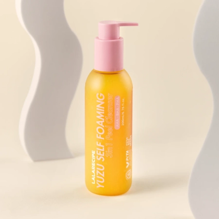 LalaRecipe - Yuzu Self Foaming 3in1 Cleanser - Reinigender Gesichtsschaum mit Yuzu-Extrakt - 200ml
