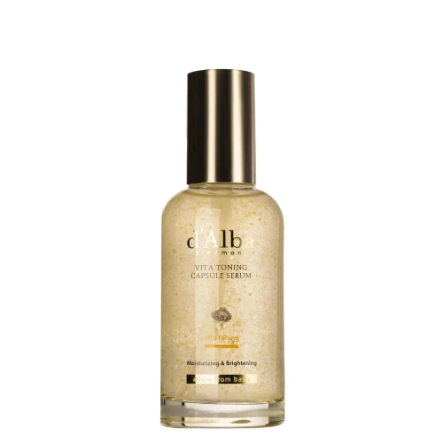 d'Alba - Vita Toning Capsule Serum - Feuchtigkeitsspendendes und aufhellendes Gesichtsserum - 100ml