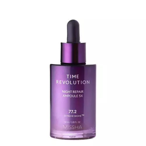Missha - Time Revolution Night Repair Ampulle 5x - Straffendes Serum mit fermentiertem Bifida-Lysat - 50ml
