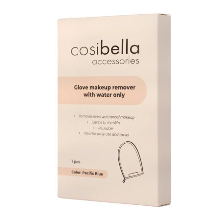 Cosibella Accessories - Handschuh zum Entfernen von Make-up nur mit Wasser - Pacific Blue