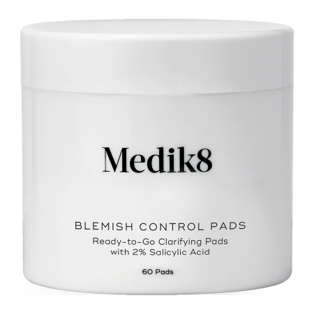 Medik8 - Blemish Control Pads - Ready-to-Go Clarifying Pads - Alkoholfreie Peeling-Pads für problematische Haut - 60Stk.
