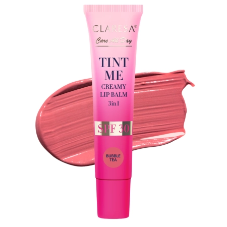 Claresa - Tint Me Creamy Lip Balm 3in1 SPF 30 - Getönter Lippenbalsam mit SPF 30 - Bubbletea - 12 ml 