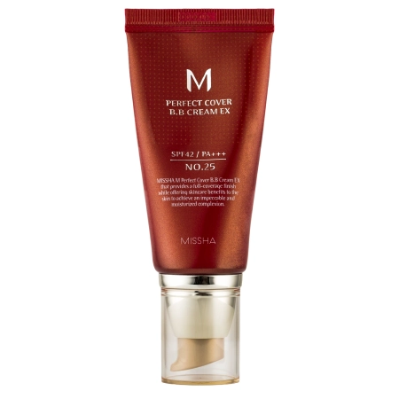 Missha - M Perfect Cover BB Cream SPF42/PA++ - Deckende BB-Creme - No.25 Warm Beige - 50ml