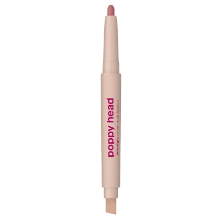 Poppy Head – Smudgic Velvet Matt Lipstick – Mattierender Lippenstift in Stiftform – 06 Charm Whisper – 0,85g