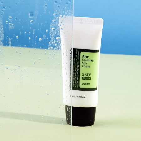COSRX - Aloe Soothing Sun Cream SPF50+/PA+++ - Feuchtigkeitsspendende Sonnenschutzcreme - 50ml