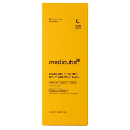 Medicube – Kojic Acid Turmeric Night Wrapping Mask – Glättende Nachtmaske mit Kojisäure – 75 ml 