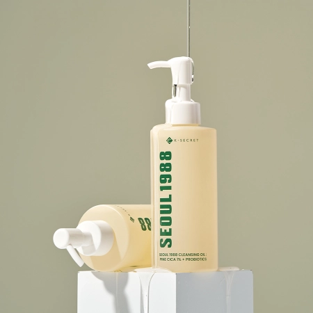 K-SECRET - SEOUL 1988 Reinigendes Öl : Pine Cica 1% + Probiotics  - Make-up-Entfernungsöl - 200ml