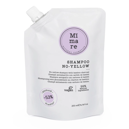Mimare - No-Yellow Shampoo - Neutralisierendes Shampoo für Blondtöne - 200ml