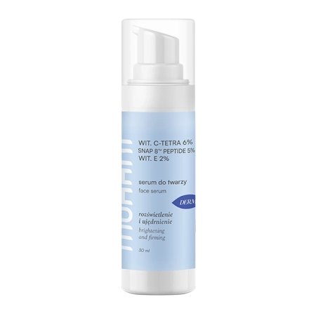 Mohani – Straffendes und Aufhellendes Gesichtsserum mit ultrastabilem Vitamin C TETRA 6%, Neuropeptid SNAP 8™ 5% und Vitamin E 2% - 30ml 