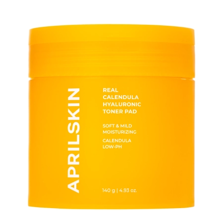 Aprilskin - Real Calendula Hyaluronic Toner Pad - Tonisierende Calendula Pads - 140g