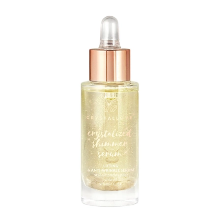 Crystallove - Clear Guartz Shimmer Serum - Gesichtsserum mit Bergkristall und Kaktusfeige - 30ml