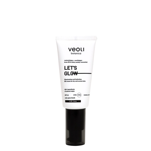 Veoli Botanica - Let's Glow - Aufhellende und feuchtigkeitsspendende leichte BB-Creme - 1.5N Ivory - 30ml
