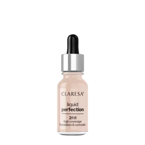 Claresa - Liquid Perfection - 2-in-1 Abdeckstift und Foundation- 103 Cool Medium - 18g