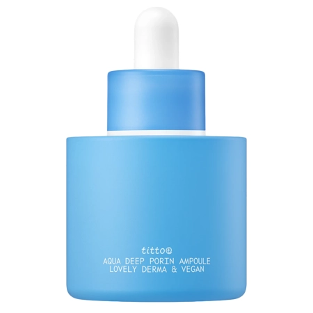titto - Aqua Deep Porin Ampoule - Feuchtigkeitsspendende Gesichtsampulle - 30ml