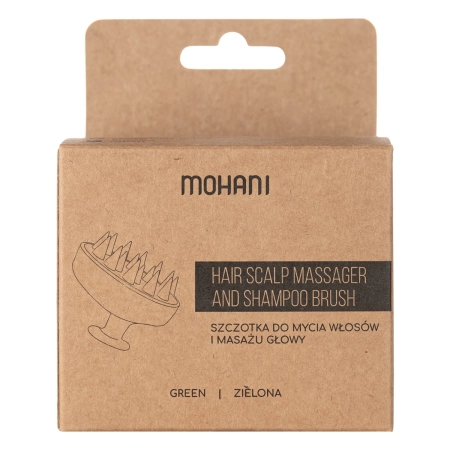 Mohani - Haarwasch- und Kopfmassagebürste - Grün