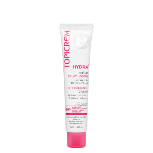 Topicrem - Hydra+ Light Moisturizing Radiance Cream - Feuchtigkeitsspendende und strahlkraftverleihende Creme - 40 ml