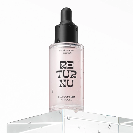 Returnu - Deep Comfort Ampoule - Feuchtigkeitsspendende Gesichtsampulle mit Birkenwasser und Ceramiden - 30ml