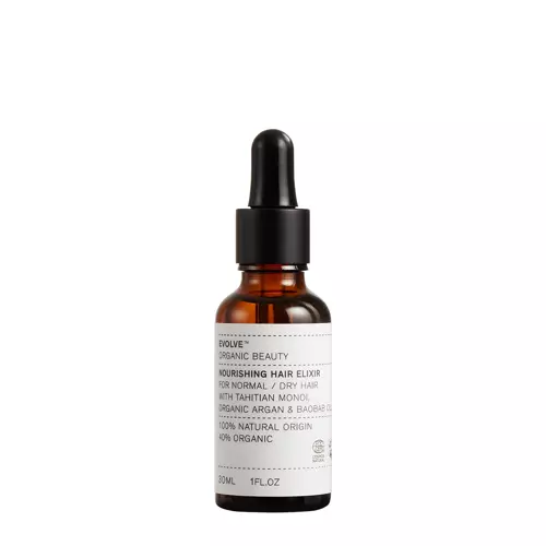 Evolve Organic Beauty - Nourishing Hair Elixir - Feuchtigkeitsspendendes Elixier - Haarserum mit Argan- und Monoi-Öl - 30ml
