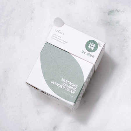 Isntree - Mugwort Calming Powder Wash - Beutel-Set mit Gesichtswaschpulver - 1g x 25 Stk.