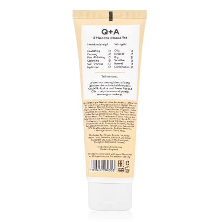 Q+A - Oat Milk Cream Cleanser - Cremige Reinigungsemulsion mit Hafermilch -125ml