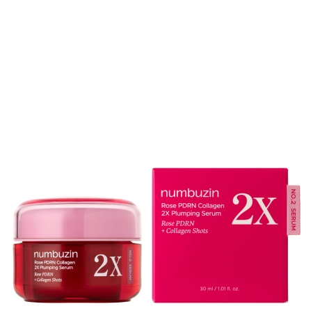 Numbuzin - No.2 Rose PDRN Collagen 2X Plumping Serum - Aufpolsterndes und Straffendes Serum - 30ml