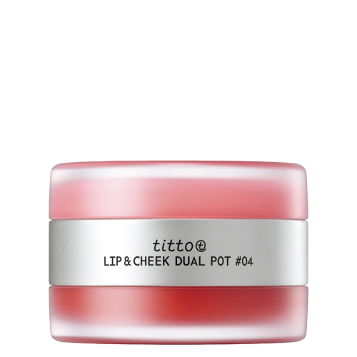 titto - Lip & Cheek Dual Pot - Duo für Lippen und Wangen - #04 First Blossom/Flush Issue - 10g