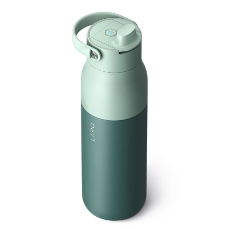 LARQ - Bottle PureVis 2 - Intelligente, selbstreinigende Filterflasche, UV-C Licht - Eucalyptus Green - 1L