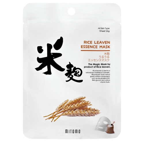 Mitomo - Uruuru Rice Leaven Essence - Reis-Tuchmaske - 1 Stk/25g