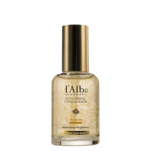 d'Alba - Vita Toning Capsule Serum - Feuchtigkeitsspendendes und aufhellendes Gesichtsserum - 50ml
