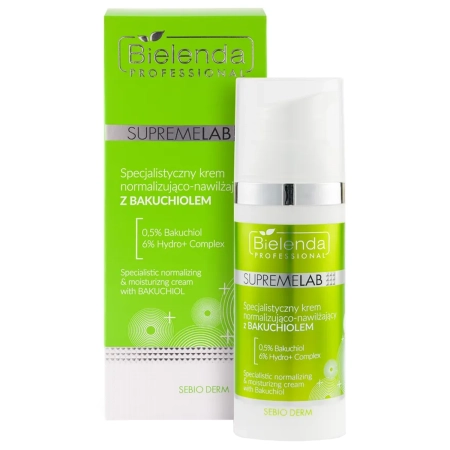 Bielenda Professional - Supremelab - Sebio Derm - Spezialisierte normalisierende und feuchtigkeitsspendende Creme mit Bacchio - 50ml