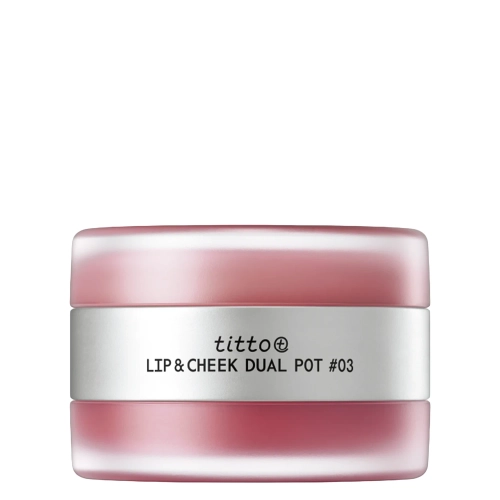 titto - Lip & Cheek Dual Pot - Duo für Lippen und Wangen - #03 Super Magnetic/Nudy Fetish - 10 g