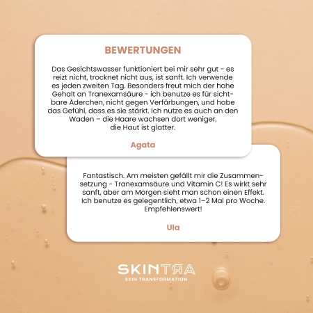 SkinTra - Brightoner - Ganzjähriges Gesichtswasser mit Säuren 9% - 100ml