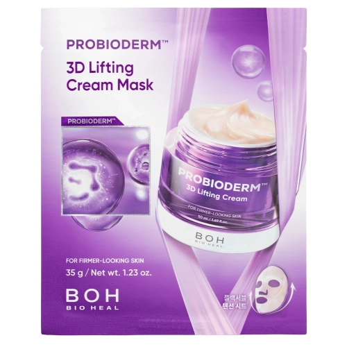 BIOHEAL BOH - Probioderm 3D Lifting Cream Mask - Lifting-Gesichtsmaske in Form eines Tuchs - 1 Stück/35 g