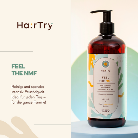 HairTry - Feel The NMF - Feuchtigkeitsspendendes Shampoo - 500ml 