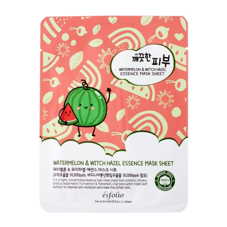Esfolio - Pure Skin Wassermelone & Hamamelis Essenz  Mask Sheet - Tuchmaske - 25ml