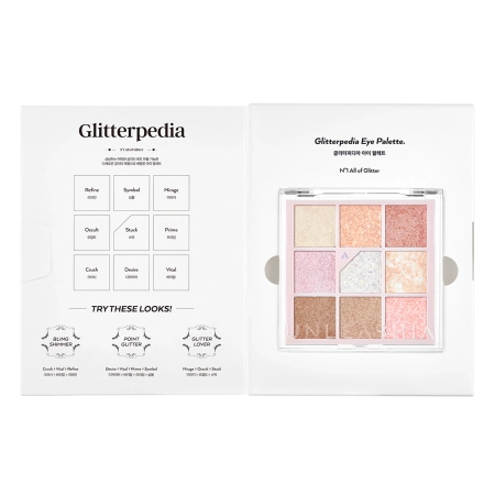Unleashia - Glitterpedia Eye Palette - Vegane Lidschattenpalette - 1 All of Glitter - 6.6g