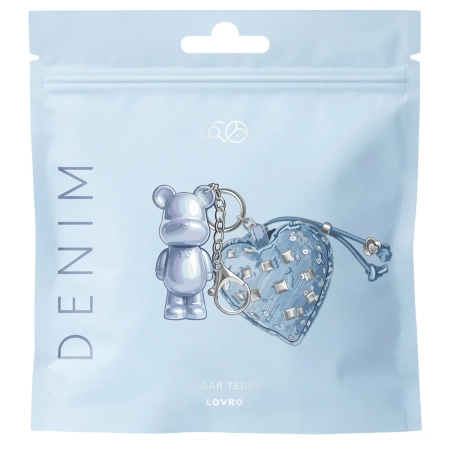 LOVRO - Denim Sugar Teddy Shimmer Lipgloss - Lipgloss mit Glitzerpartikeln - 01 Heart Drop - 1,4 g