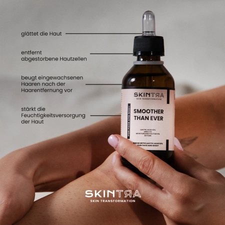 SkinTra - Smoother Than Ever - Serum mit 12% Milchsäure für Körper und Gesicht - 100ml 