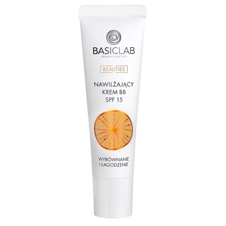 BasicLab – Feuchtigkeitsspendende BB Creme SPF 15, Beige, 14% Feuchtigkeitskomplex – 33ml