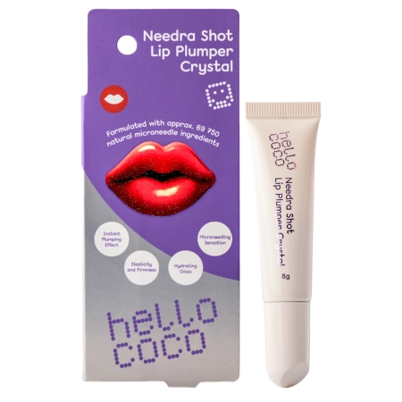 hello coco - Needra Shot Lip Plumper - Lippenvergrößernder Lipgloss mit Mikronadeln - Crystal - 8 g