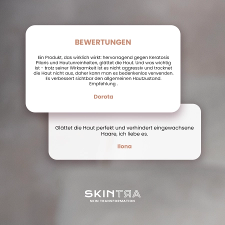 SkinTra - Smoother Than Ever - Serum mit 12% Milchsäure für Körper und Gesicht - 100ml 