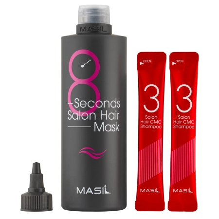 Masil - 8 Seconds Salon Hair Mask Set - Haarpflege-Set: Shampoo und Haarmaske - 350 ml