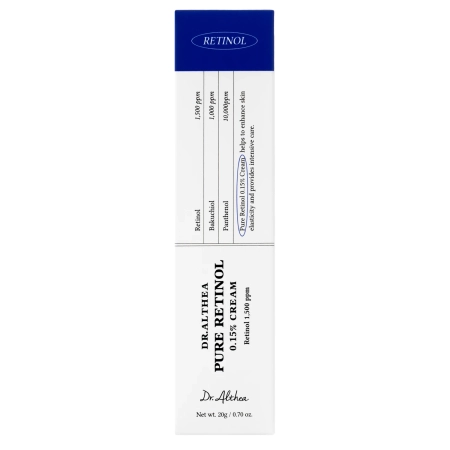 Dr. Althea - Pure Retinol 0,15 % Creme - Anti-Aging-Gesichtscreme mit Retinol - 20 g