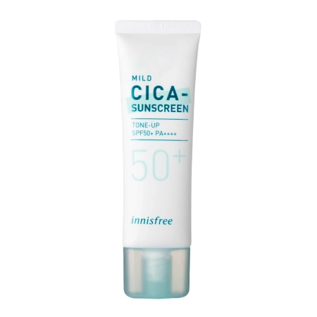 Innisfree - Mild Cica Sunscreen - SPF50+ PA++++ -Sonnenschutz-Gesichtscreme mit Centella Asiatica - 50ml