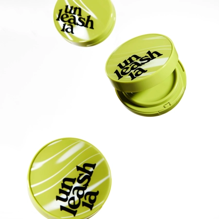 Unleashia - Satin Wear Healthy-Green Cushion - Nachfüllpackung + Schwämmchen - Seidige Foundation in einem Kissen - 21N Eburnean - 15g