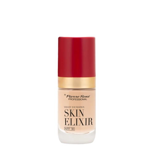 Pierre Rene - Skin Elixir SPF30 Velvet Foundation - Langanhaltende Foundation fürs Gesicht - 01 - 25ml