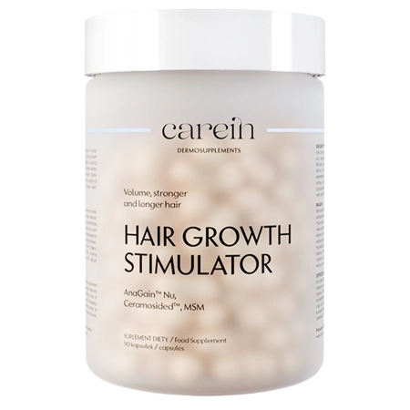 Carein – Hair Growth Stimulator – Dermosupplement – Übermäßiger Haarausfall – 90 Kapseln