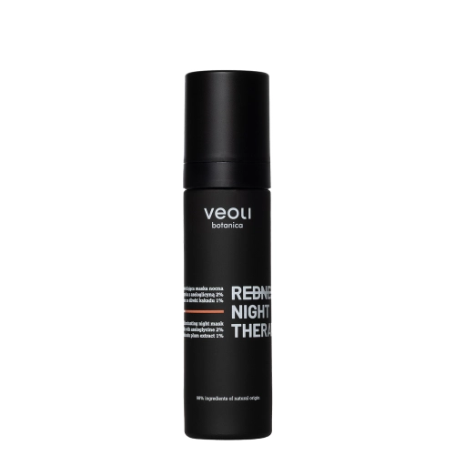Veoli Botanica - Redness Night Therapy - Lindernde und Aufhellende Nachtmaske für zu Rötungen neigende Haut - 50ml