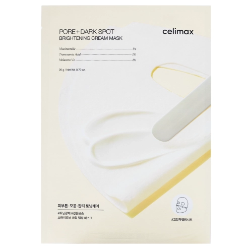 Celimax - Pore+ Dark Spot Brightening Cream Mask – Aufhellende Tuchmaske - 1 Stk./20g